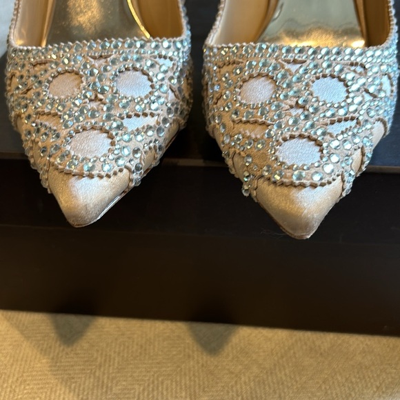 Badgley Mischka Rouge in latsat - champagne color size 6.5 - Picture 11 of 14